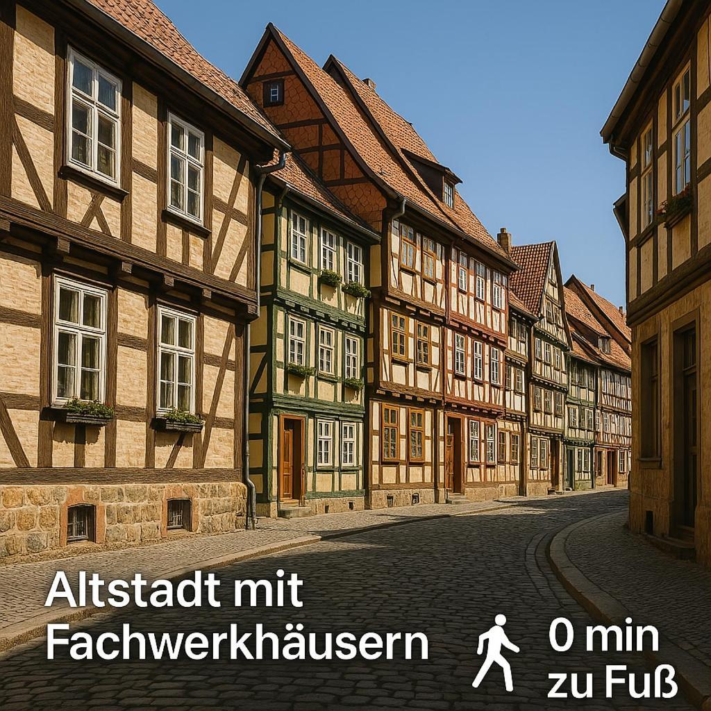 Harzer Fachwerkstube Quedlinburg Leilighet Eksteriør bilde
